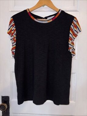 ANTHROPOLOGIE THML FLUTTER SLEEVE TOP